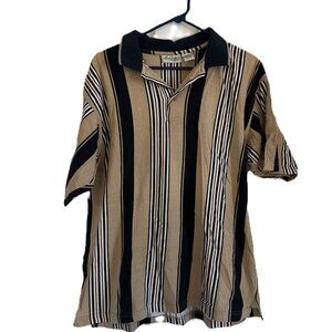 Resolute Bay Tan Polo Short Sleeve Shirt - Size Large